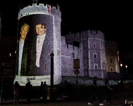 Four Arrested After Projections of Trump and Jeffrey Epstein Projected on Windsor Castle