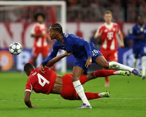 The Blues' boss fumes after the German giants defender Jonathan Tah avoids red card during Champions League defeat