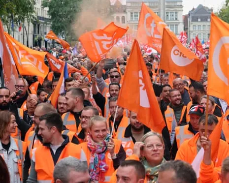Nationwide Strike Action Draws Hundreds of Thousands Marching In France